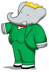 Gif animé Babar paillettes